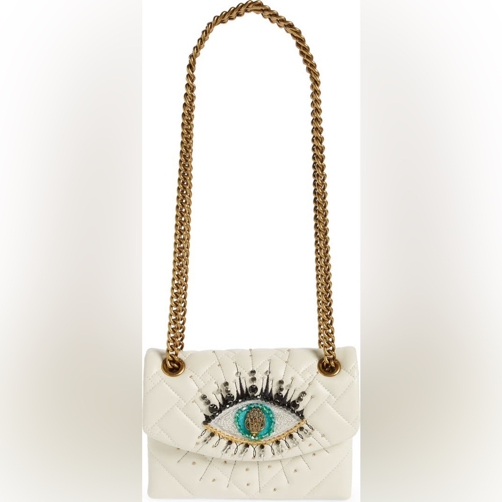 Mini Kensington Eye Quilted Leather Crossbody Bag